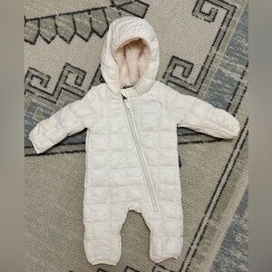 The North Face Thermoball Baby Snowsuit - Size 0-3M - Ivory